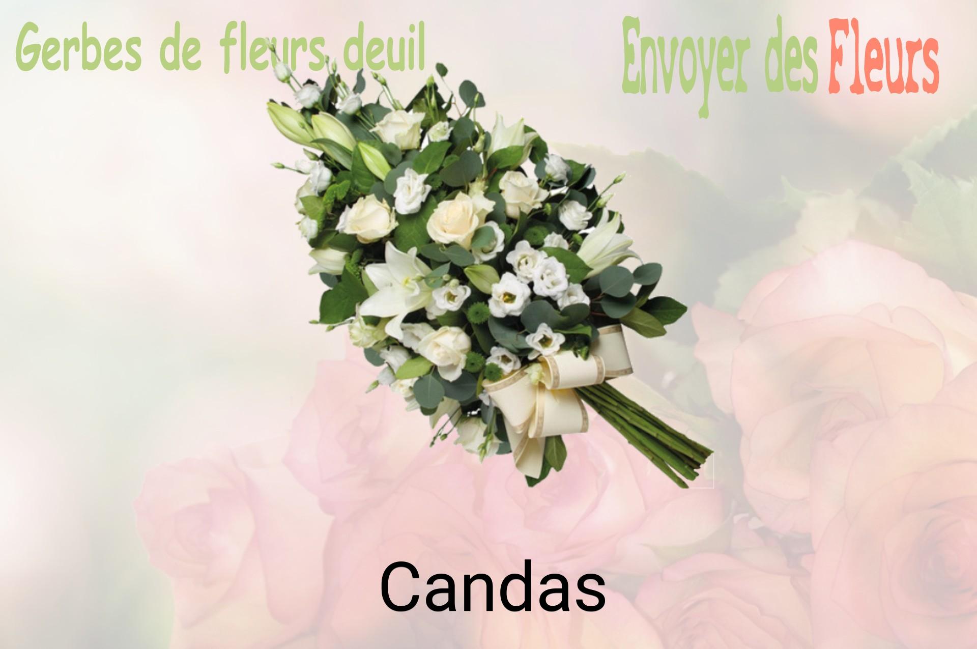 Gerbe de fleurs de deuil livrée à Candas